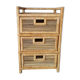 Extra cabinet 3 wicker rattan drawers