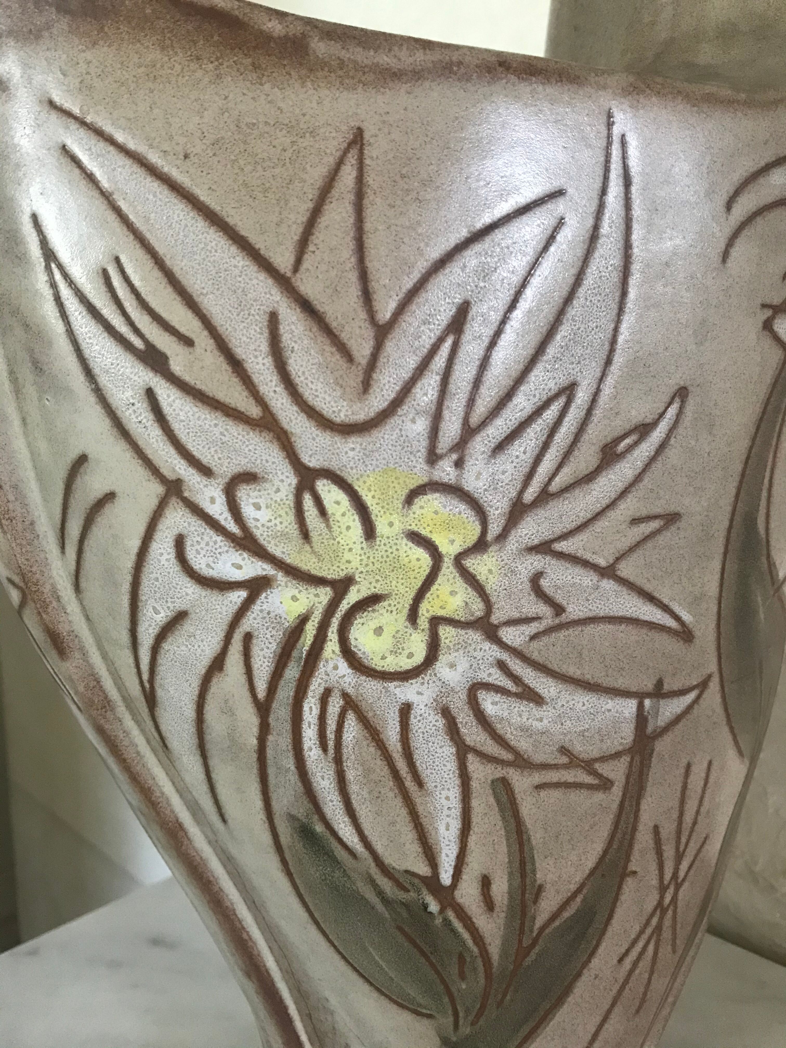 Vallauris zoomorphic vase 45cm