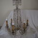 Napoleon III chandelier with crystal pendants, signed Portieux, 19th century.