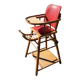 Chaise haute bébé, bois vintage