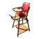 Chaise haute bébé, bois vintage