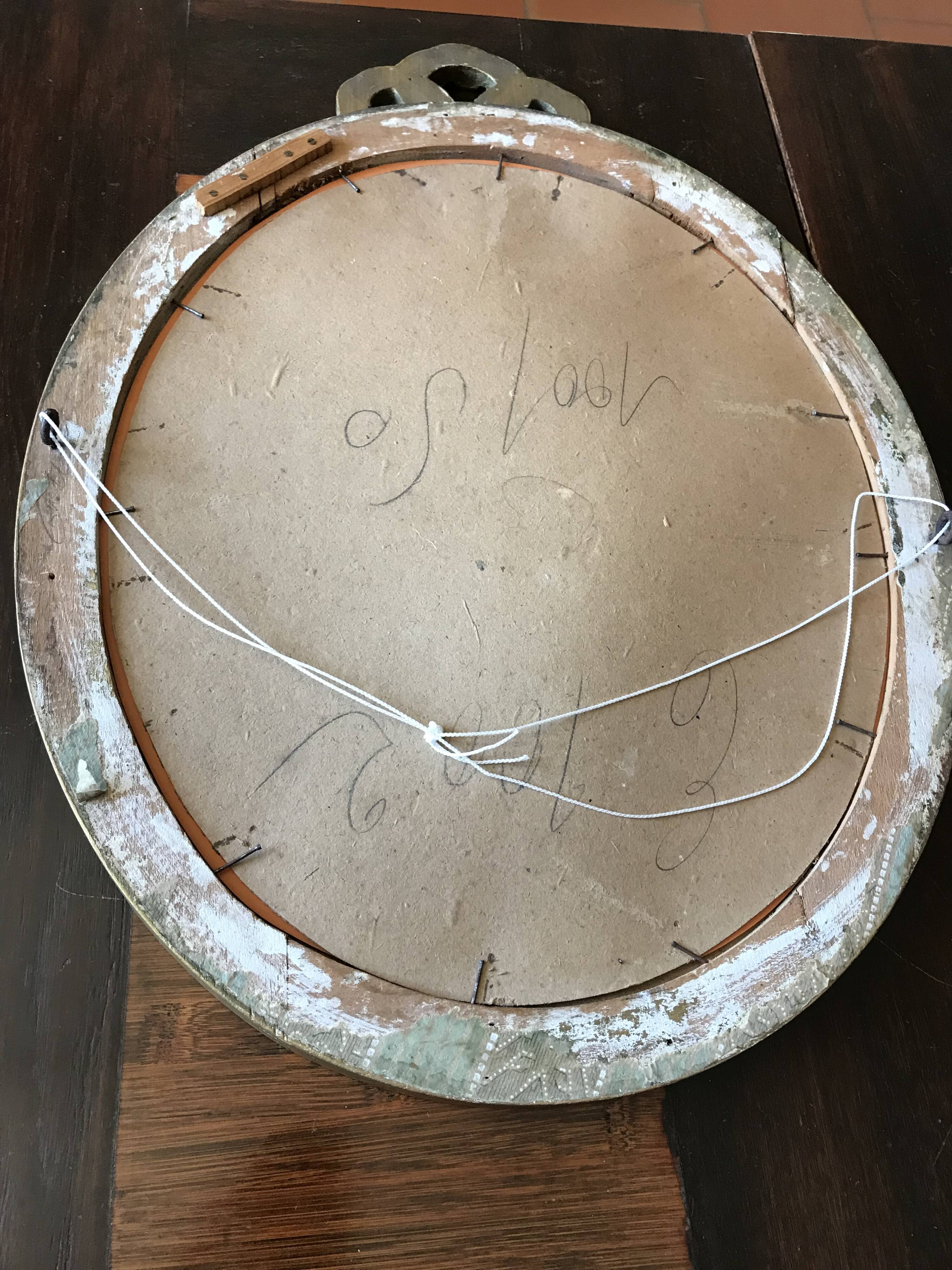 Oval mirror Louis XVI style