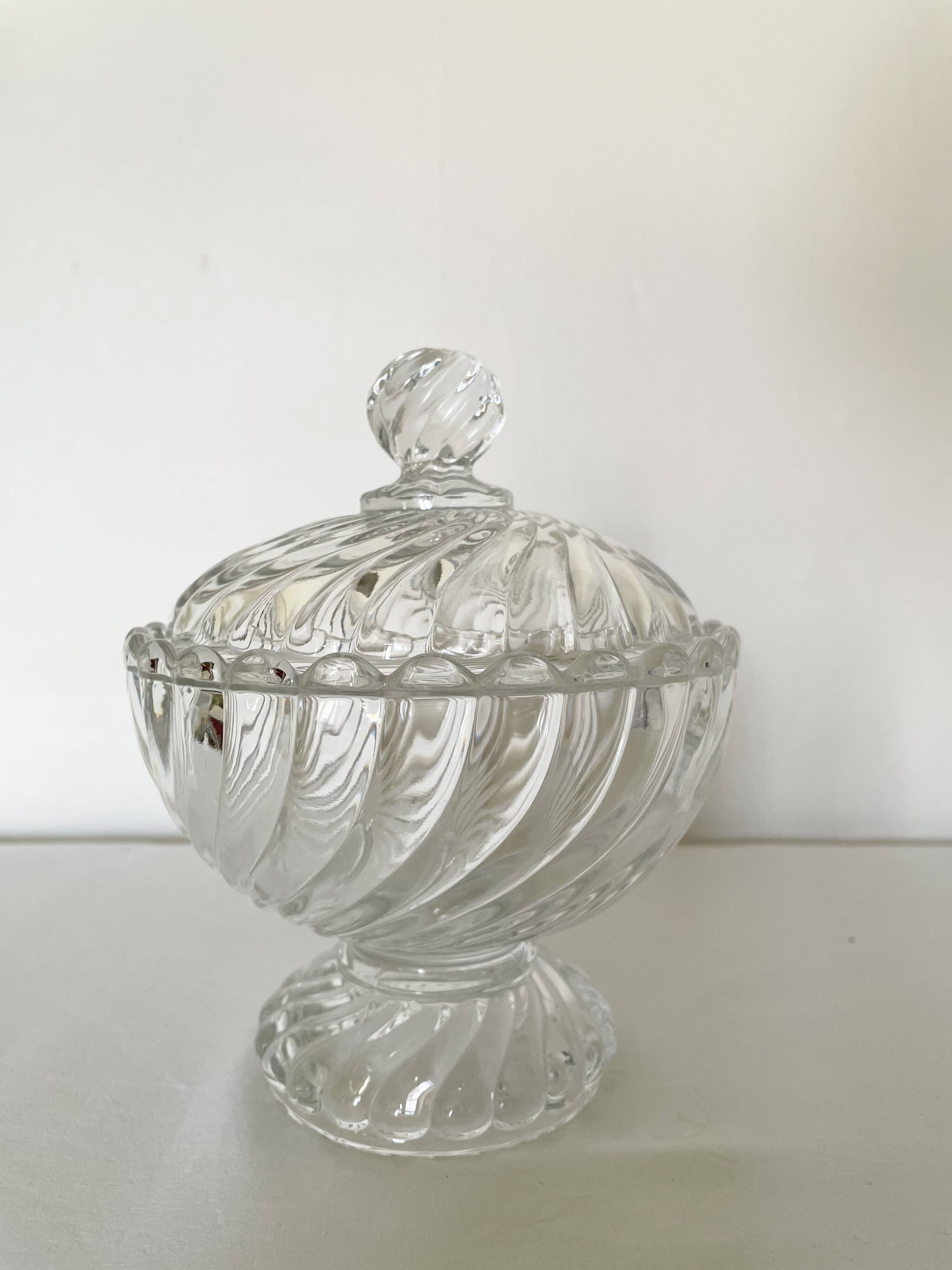 Baccarat crystal candy box, Bamboo model