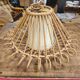 Vintage rattan ceiling light fixture