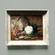 Tableau 1961 "Légumes et litre cassé "signé HG.Schmitt