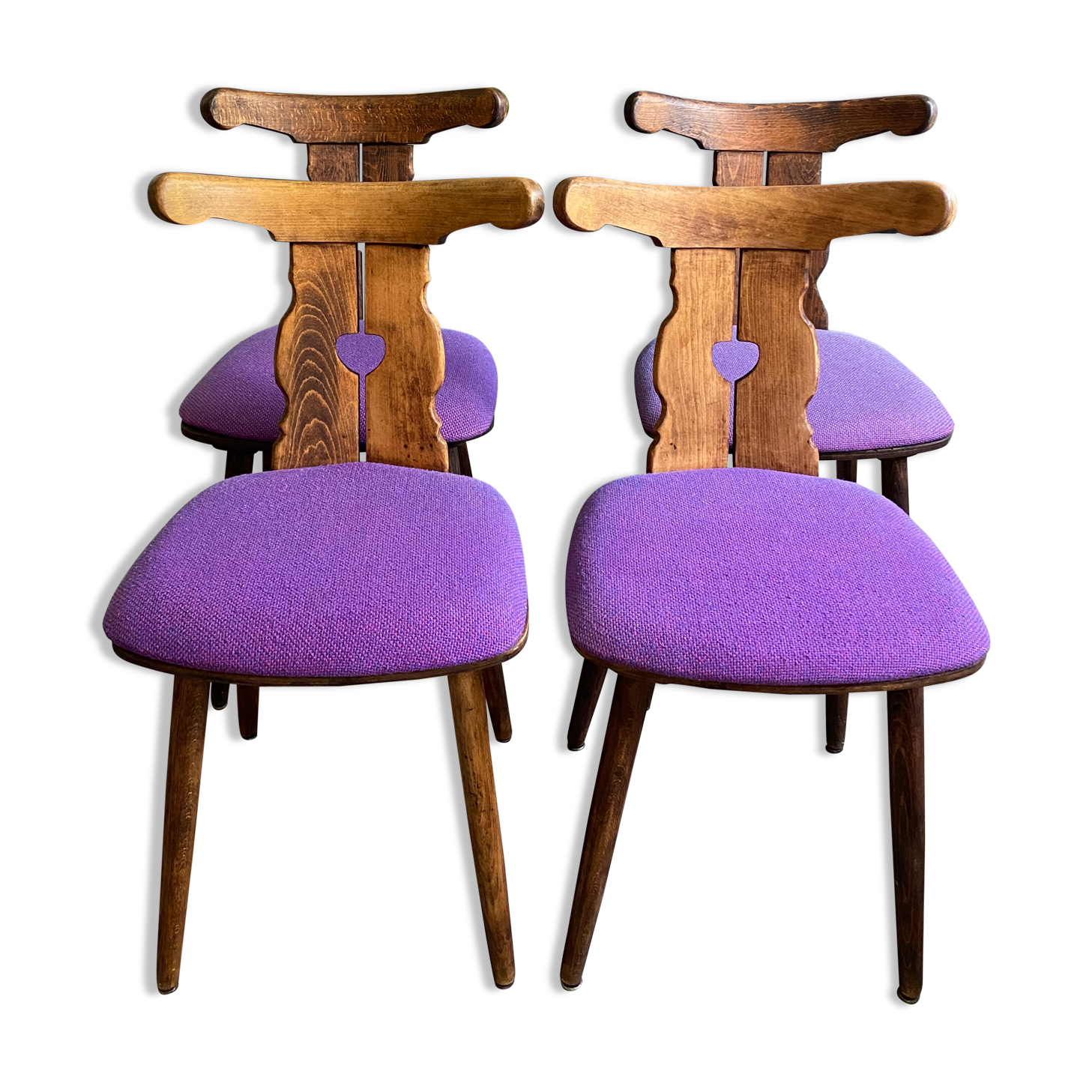 4 vintage mountain chairs