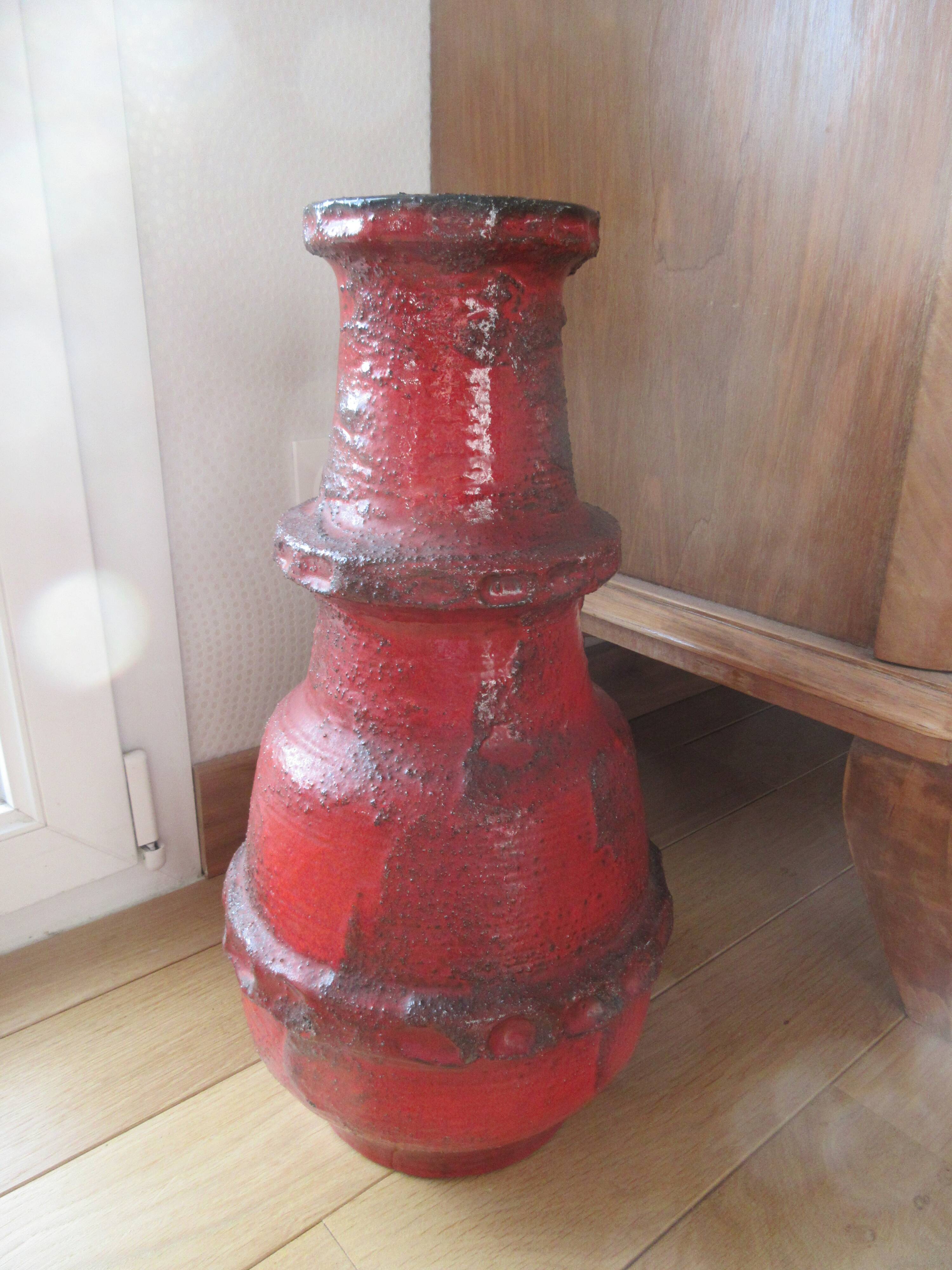 Red vase 50cm Carstens Tunnieshof
