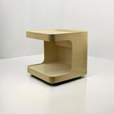 Rolling Bar Cart in Beige Plastic by Marcello Siard for Longato, Italy, 1970