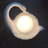 Vintage 1960s swan table lamp