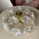 Ceiling chandelier with flowers