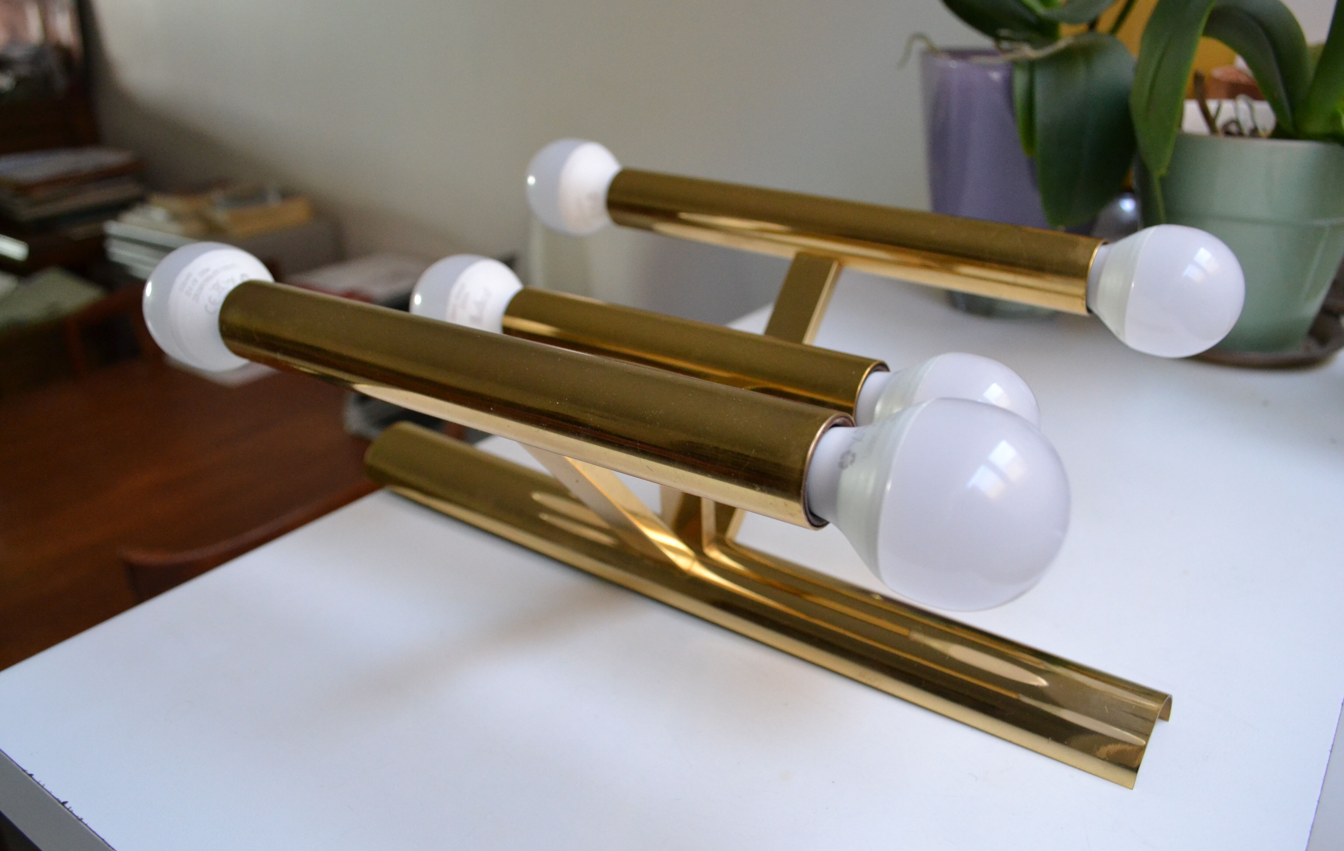 Wall light from Sciolari tubes 6 fires 60s