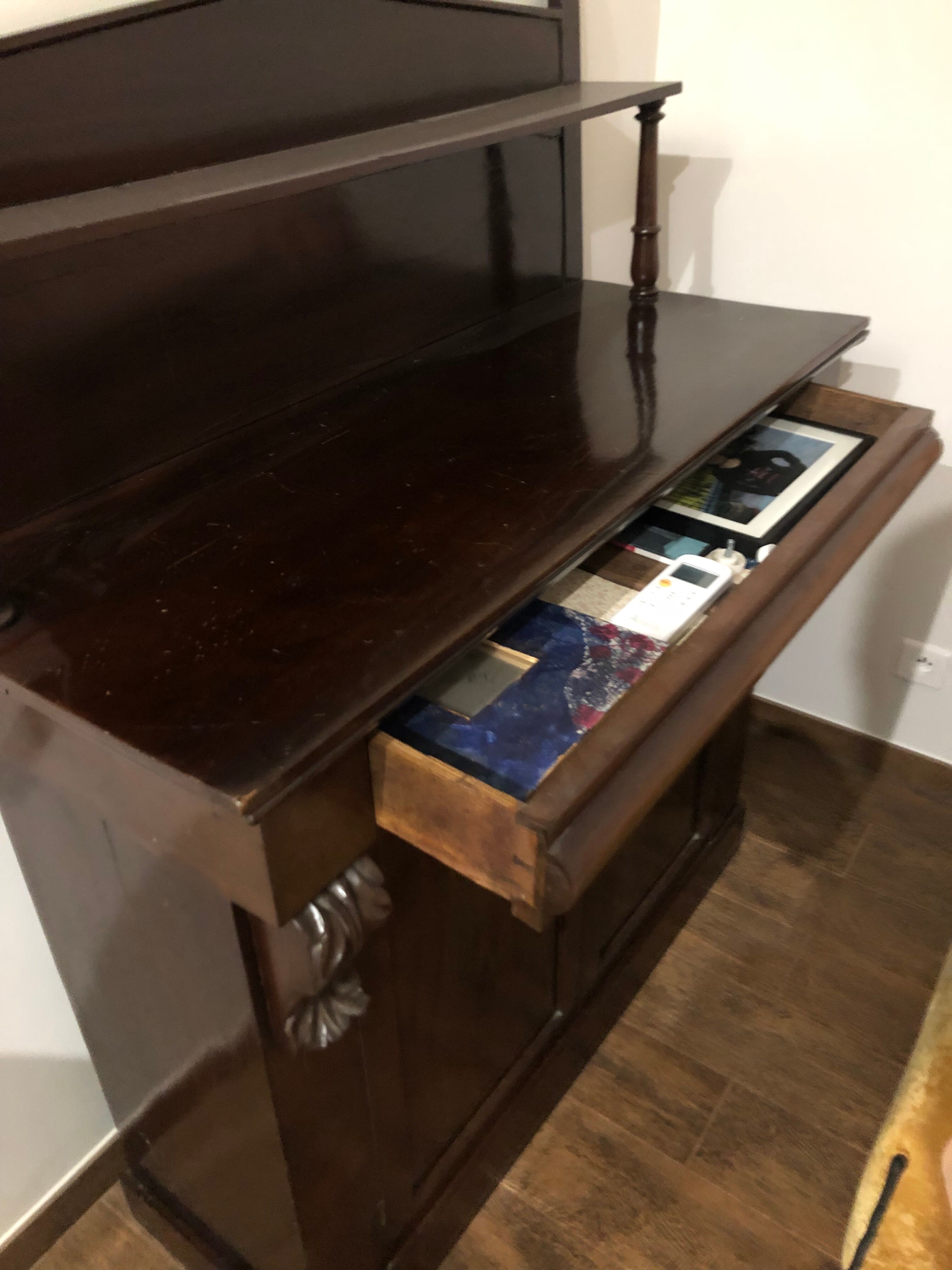 Two-door cabinet with drawer