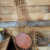 Rattan mirror 76x36cm