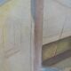 1950s Cubist Painting St Ives E Kahnii Oil on Canvas Sunday Morning
