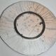 Raku ceramic presentation dish with abstract decoration, 31 cm