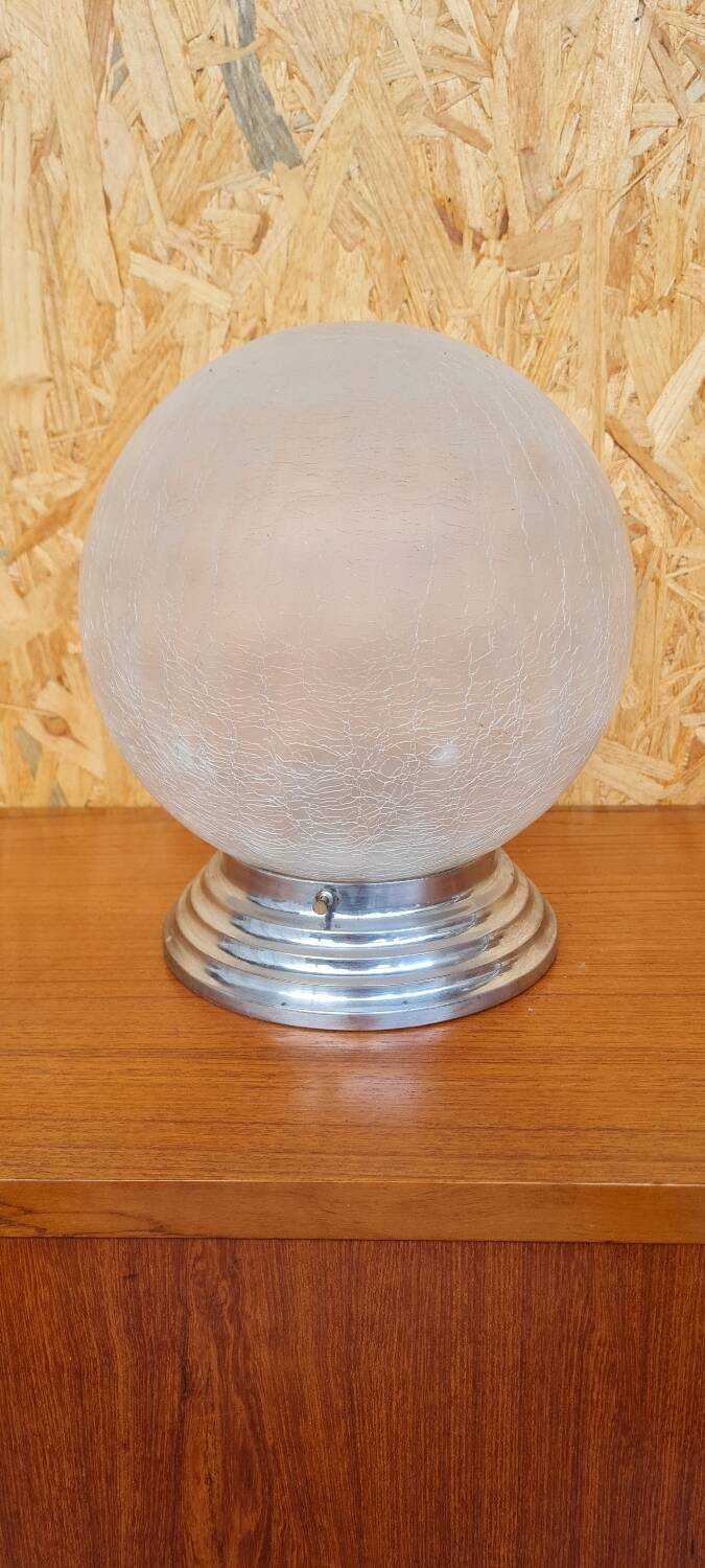 Frosted glass ceiling light 1950
