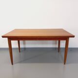 Vintage Scandinavian style dining table from the 50s and 60s in teak with extensions