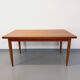 Table à manger style scandinave vintage des années 50 60 en teck avec rallonges
