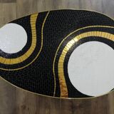 Black and gold coffee table