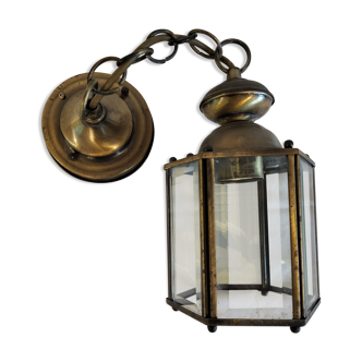 Hexagonal suspension in copper and glass