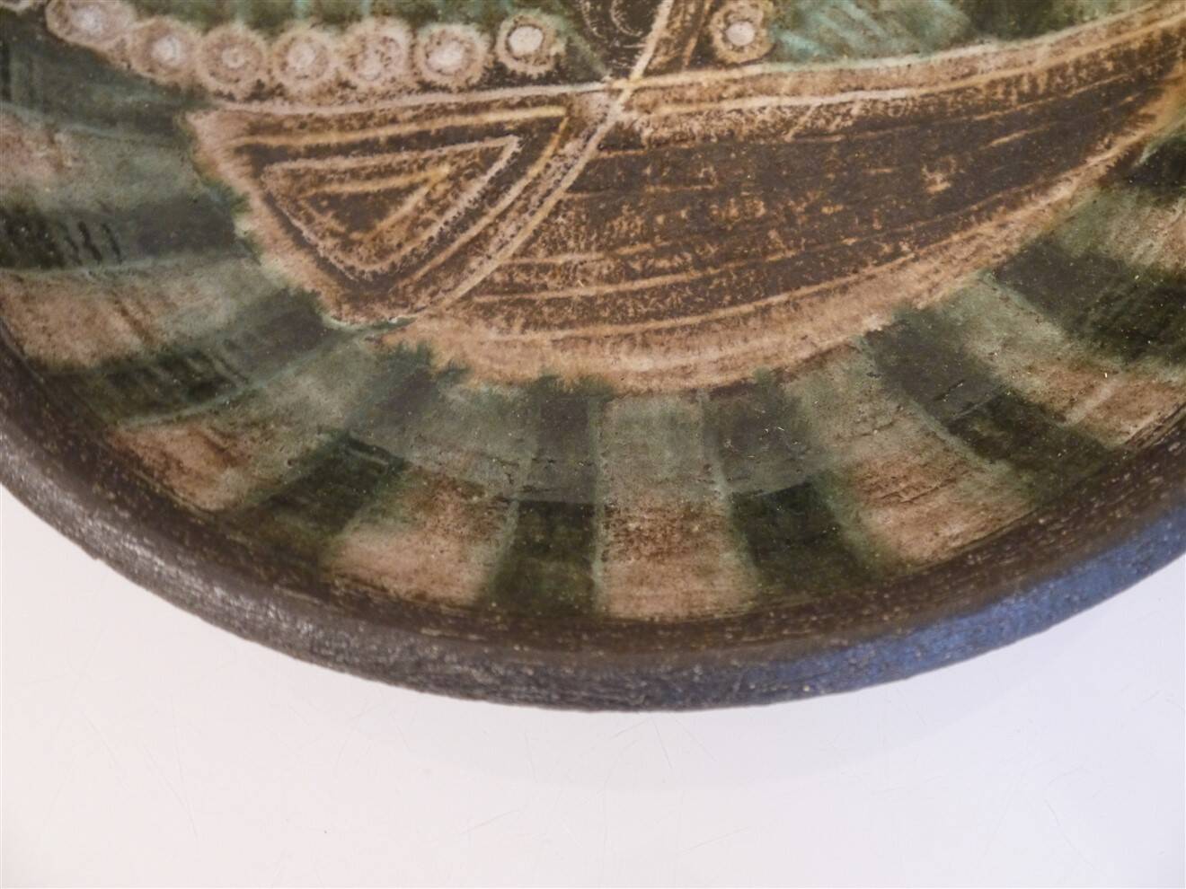 Swedish ceramic dish by Elsi Bourelius