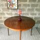Scandinavian teak table with extensions, 4/6 people.