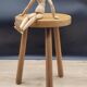 Round light tripod stool