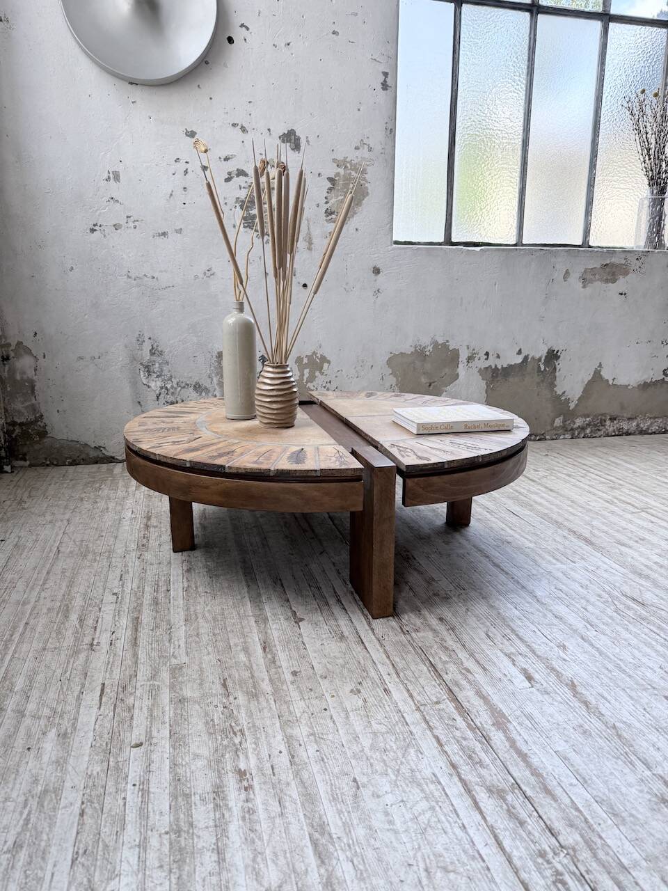 Table basse Roger Capron « grain de café »
