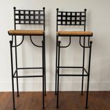 Tabouret de bar en fer forgé