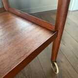 Danish Design Flip Top Bar Cart by Grete Jalk for Poul Jeppesens Møbelfabrik, 1960s