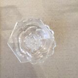 FIG TREE OR SMALL EMPTY PALM-SHAPED GLASS POCKET