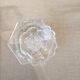 FIG TREE OR SMALL EMPTY PALM-SHAPED GLASS POCKET