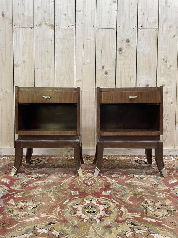 Paire de tables de chevets de style Art Déco