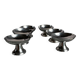 6 coupes à glace en inox vintage