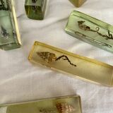 Set of 9 vintage resin knife holders including shell and seahorse