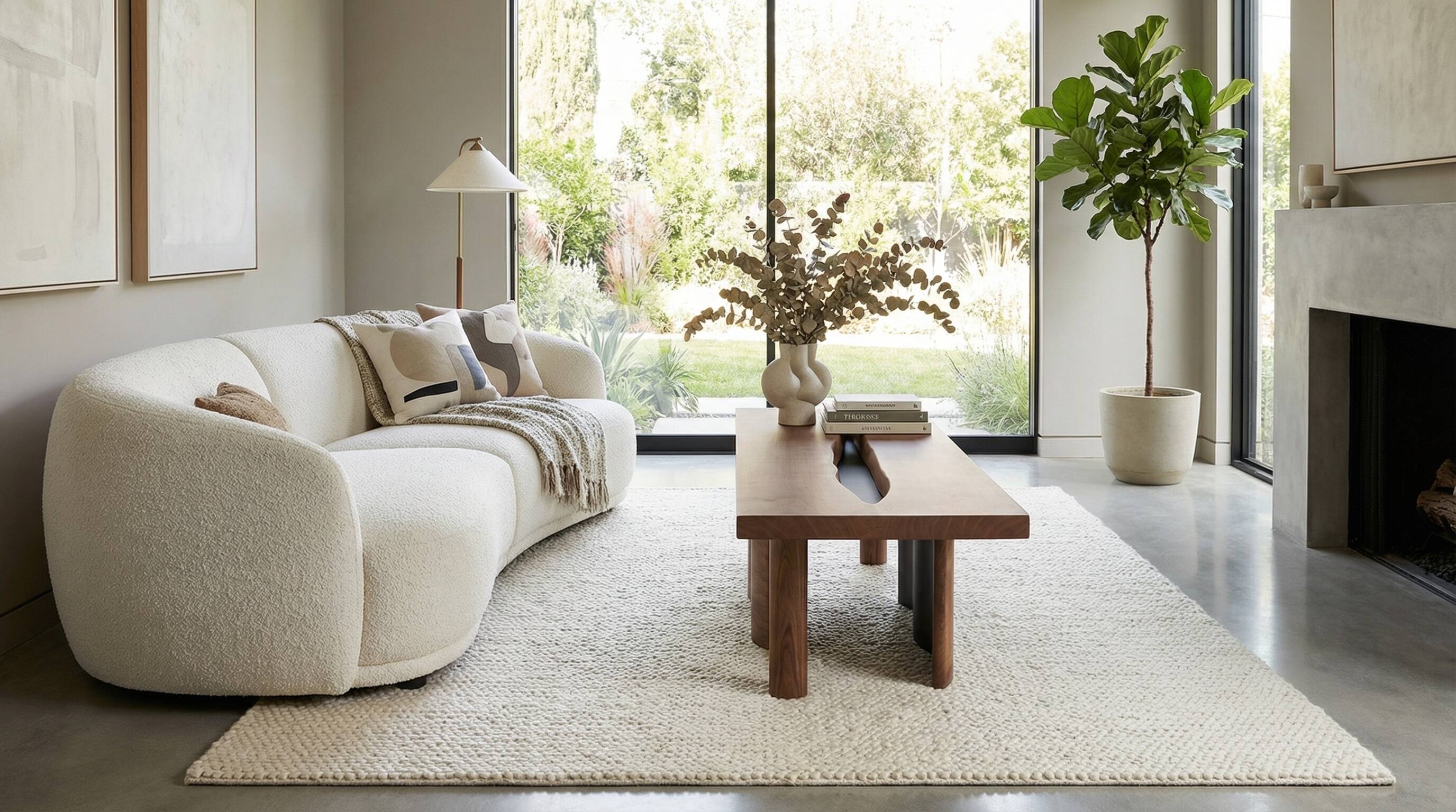 Grande table basse Onda – cerisier