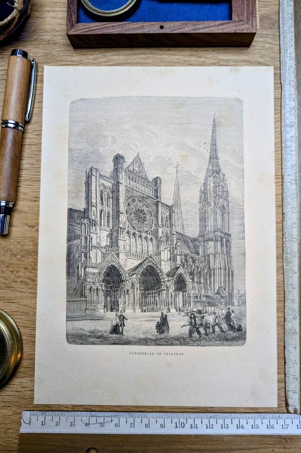 Notre-Dame de Chartres, an original printed in 1895.