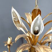 “Calla Lily” Chandelier by Hans Kögl, Hollywood Regency, c. 1970,