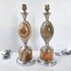 Paire de lampes oeuf vintage 1970