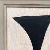 Abstract painting on panel