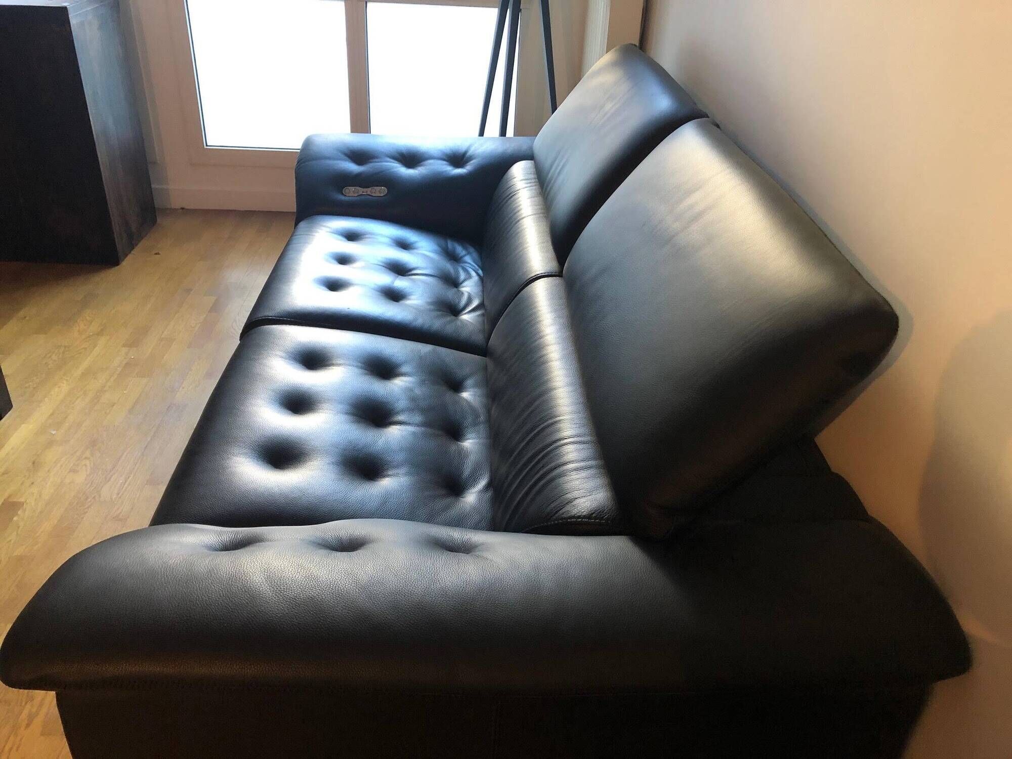 Roche bobois cinétique 2-seater full relax motorised sofa - leather category