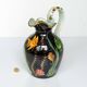 Large pitcher / Monaco vase in polychrome earthenware with bas relief decoration of fish on a seabed