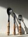 Cutlery set with bamboo handles