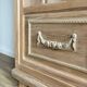 Old Parisian wardrobe solid wood ornaments