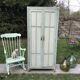 Armoire parisienne verte à panneaux vintage 1940/1950