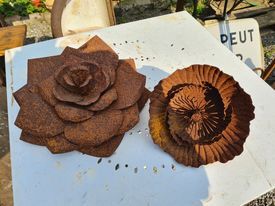 wrought iron flowers