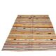 Kilim Vintage Anatolien Rayé – Tons Pastel Multicolores, Style Bohème
