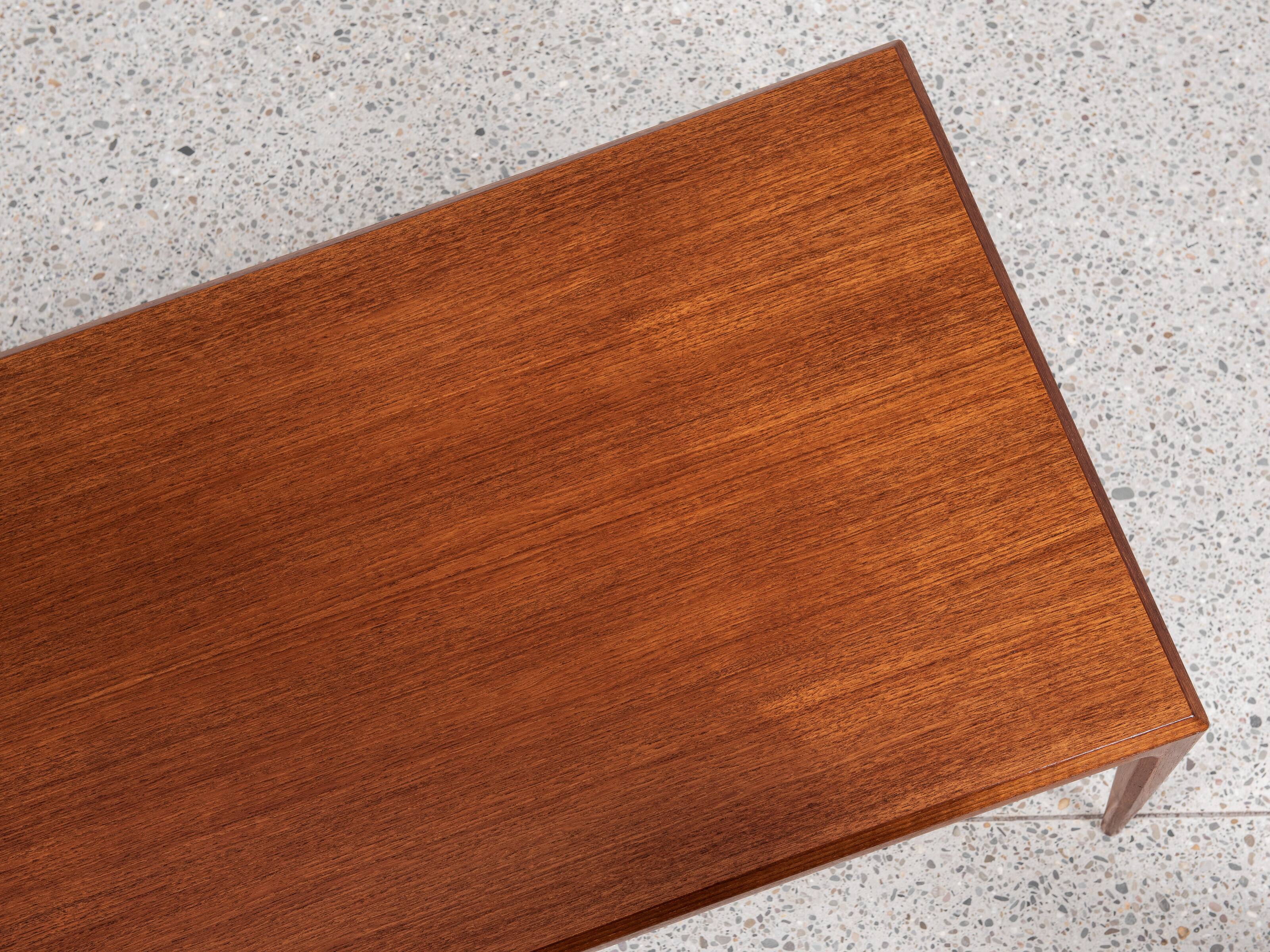 Midcentury Danish coffee table in teak by Johannes Andersen for Silkeborg 1960s