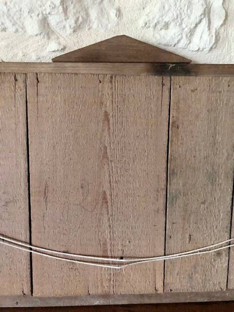 Large Art Deco wooden mirror