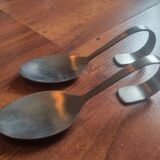 Tray and 12 serving spoons for appetizers
